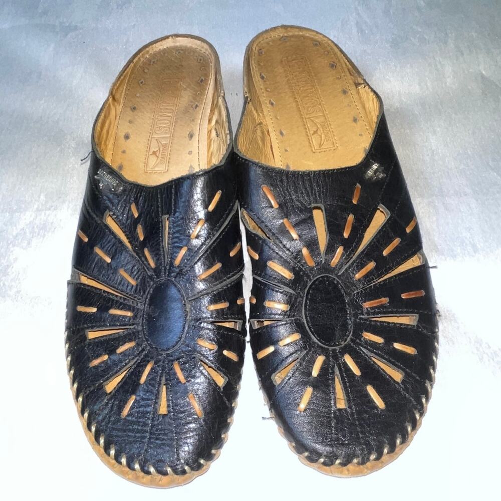 Pikolinos Romana Leather Mules - Women's Size 37 (US 6.5-7)